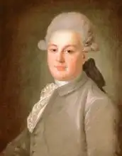 Rokotov, Fedor Stepanovich: Portrait of Senator Count Artemy Vorontsov (1748-1813)