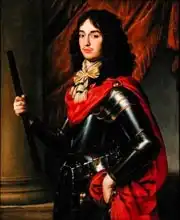 Honthorst, Gerrit van: Portrait of Prince Edward of the Palatinate (1625-63) in Armour