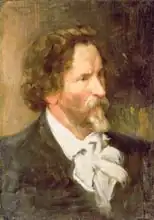 Kustodiev, Boris Mikhailovich: Portrait of Ilja Repin (1844-1930)