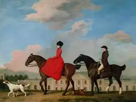 Stubbs, George: John and Sophia Musters riding at Colwick Hall