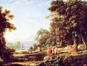 Lorrain, Claude: Landscape with Apollo and Marsyas