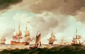 Brooking, Charles: An English Vice-Admiral of the Red and his Squadron at Sea