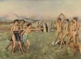 Degas, Edgar: Young Spartans Exercising