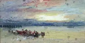 Turner, William: Shore Scene, Sunset