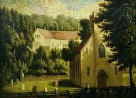 Anglická škola (19. století): Chawton House and Church