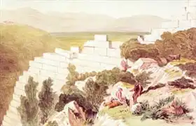 Lear, Edward: Walls of Ancient Samos, Cephalonia, 19th century