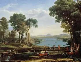 Lorrain, Claude: Landscape with the Marriage of Isaac and Rebekah (The Mill)