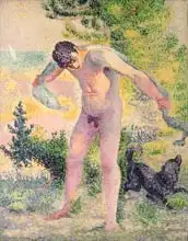 Cross, Henri Edmond: Bather drying himself at St. Tropez