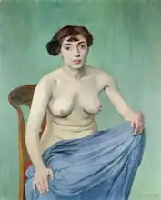 Vallotton, Félix: Nude in Blue Fabric