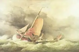 Cooke, William Edward: Dutch Pincks Running to Anchor off Yarmouth