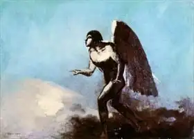 Redon, Odilon: Winged Man or, Fallen Angel