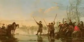 Cuyp, Aelbert: Skating scene with the Maas at Dordrecht
