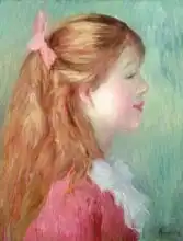 Renoir, Auguste: Young girl with Long hair in profile