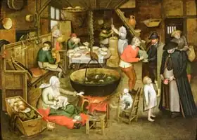 Brueghel, Pieter (ml.): Visit to the Farm