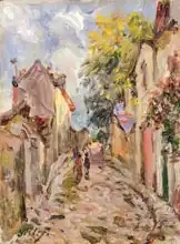 Sisley, Alfred: Village Street Scene