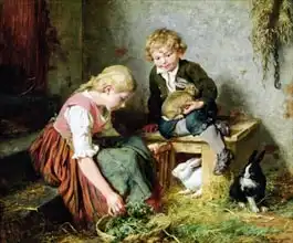 Schlesinger, Felix: Feeding the Rabbits