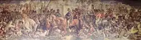 Maclise, Daniel: Meeting of Wellington and Blucher after Waterloo (wall painting)