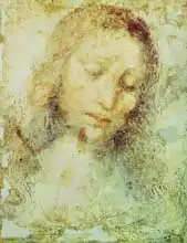 Vinci, Leonardo: Hlava Krista