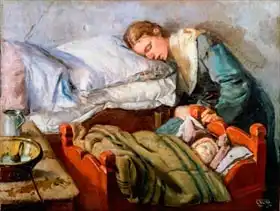 Krohg, Christian: Sleeping Mother