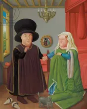 Botero, Fernando: Arnolfini (po Van Eyck)