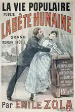 Neznámý: Publication of La Bete Humaine by Emile Zola in La Vie Populaire