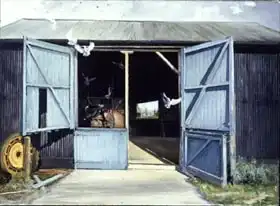 Easton, Timoth: Doves Leaving the Barn