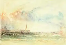 Turner, William: Storm at Sunset, Venice