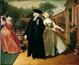Highmore, Joseph: Pamela shows Mr Williams a hiding place for her letters, from Pamela: or Virtue Rewarded by Samuel Richardson (1689-17)