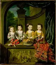 Meyer, Jan Van: Portrait of the daughters of Sir Matthew Decker, Bt.