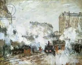 Monet, Claude: Gare Saint-Lazare - příjezd vlaku