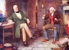 Skelton, Joseph Ratcliffe: Sir Walter Scott visiting a poor man in his cottage
