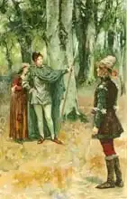 Paget, Walter Stanley: Ganimed: I will feign myself to be Rosalind, and you shall feign to court me