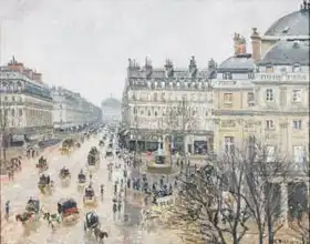 Pissarro, Camille: Place du Théatre Francais, Paris: Rain