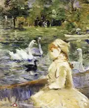 Morisot, Berthe: Dívka na loďce