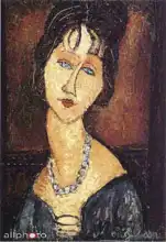 Modigliani, Amadeo: Jeanne Hebuterne s náhrdelníkem