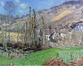 Monet, Claude: Zima ve Val de Falaise (Normandie)