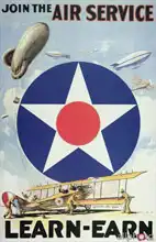 Neznámý: Join the Air Service- American recruiting poster