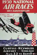 Neznámý: Poster for the National Air Races at the Curtiss-Reynolds Airport, Chicago