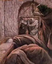 Tissot, James Joseph: Jesus in the Tomb, illustration for The Life of Christ