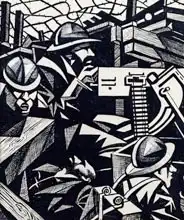 Nevinson, Christopher Richard Wynne: La Mitrailleuse