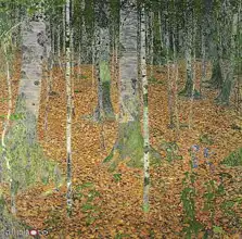 Klimt, Gustav: Břízový hájek