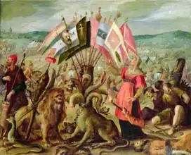 Aachen, Johann Hans von: Allegory of the Turkish Wars: The Battle of Kronstadt
