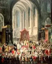 Mytens or Meytens, Martin II: Coronation of Joseph II (1741-90) as Emperor of Germany in Frankfurt Cathedral
