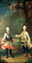 Mytens or Meytens, Martin II: Joseph and Leopold, sons of Francis I and Maria Theresa of Austria, later Joseph II and Leopold II