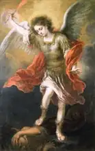 Murrilo, Bartolome: Saint Michael banishes the devil to the abyss