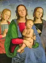 Perugino, Pietro: Madonna and Child with St. Catherine and St. Rosa