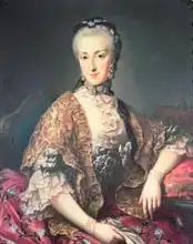 Mytens or Meytens, Martin II: Archduchess Maria Anna Habsburg-Lothringen, called Marianne (1738-89) second child of Empress Maria Theresa of Austria