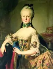 Mytens or Meytens, Martin II: Archduchess Maria Elisabeth Habsburg-Lothringen (1743-1808), sixth child of Empress Maria Theresa of Austria (1717-80) and Emperor Francis I (1708-65)