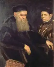 Tintoretto, Jacopo Robusti: Old man and his servant