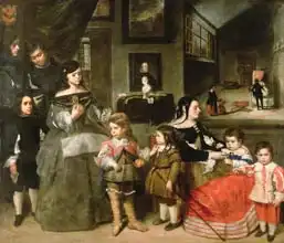 Mazo, Juan Bautista Martinez del: Artist Family, on the left the four children from the artist first marriage to the daughter of Diego Velasquez